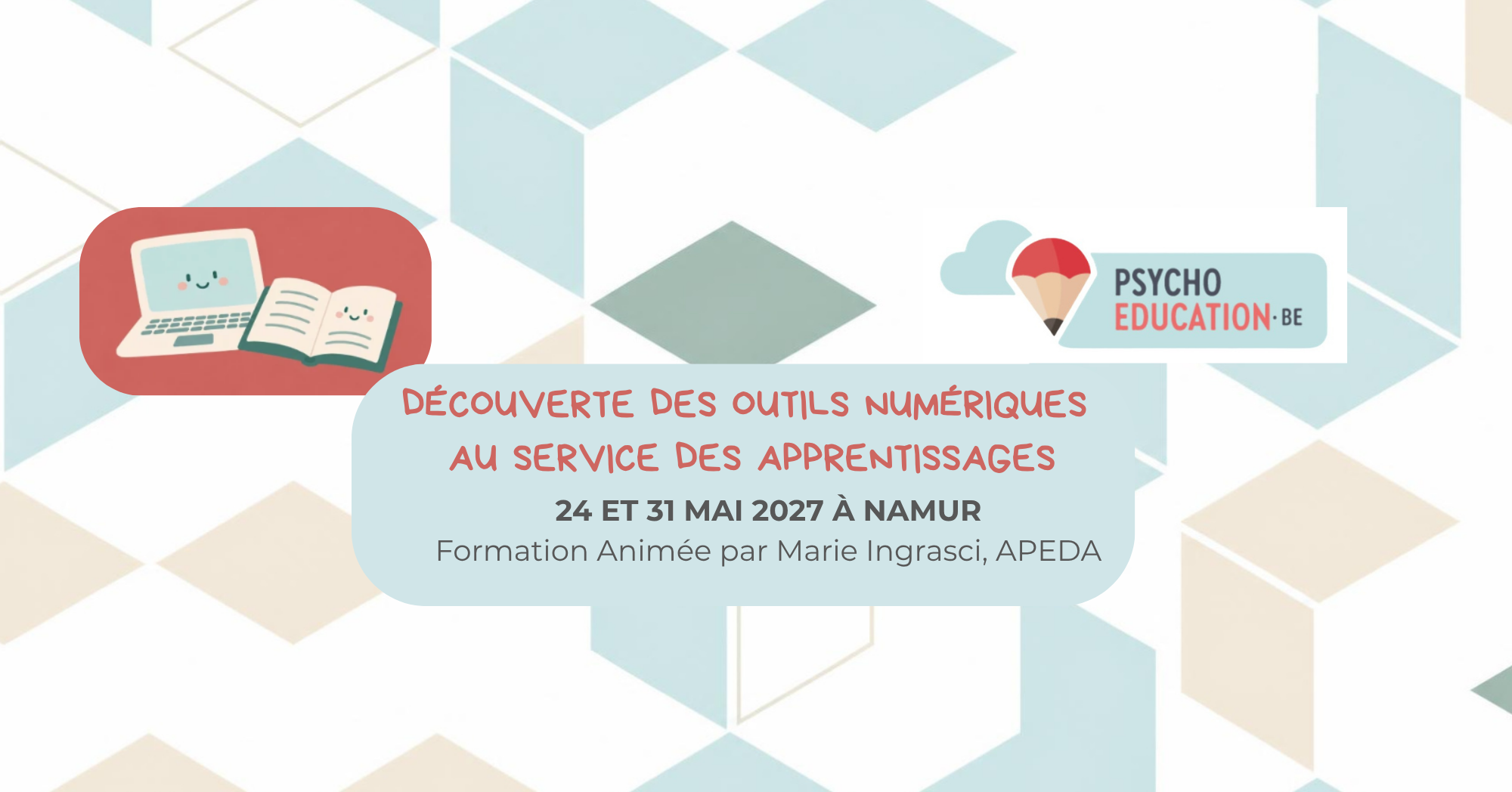 Actualite - Formation PsychoEducation : « Découverte des outils numériques au service des apprentissages »